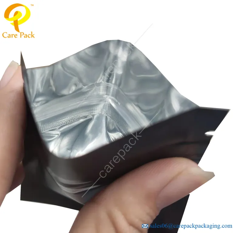 La impresión personalizada de sellado térmico de lámina de aluminio de  plástico laterales 3 bolsitas de