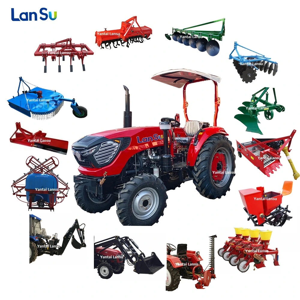 Agricultural Machine Th 554 Farm Tractor, 55 HP Compact, Mini Tractor with CE Approval and Loader Agriculturel 4 Wheel Tractor China Tractor 55, 60, 70 HP