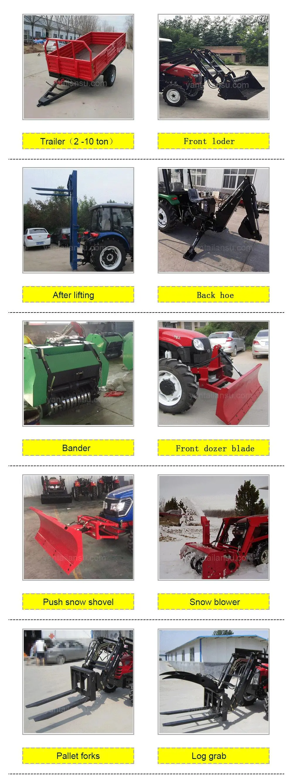 Mini Tractor Factory Good Price Tractor China Hot Sale Small Tractor Four Wheels 2WD 4WD Tractor