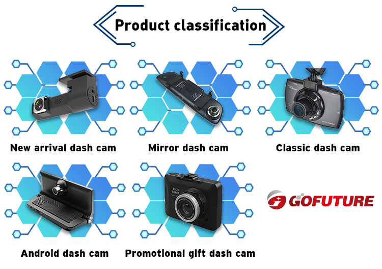 Box Dash Cam with Rear Camera Dual Car Dvr Camera Rear View Camera Black 2.0M 158 Degree GPS Tracking(extra Cost USD3.0) Gostyle