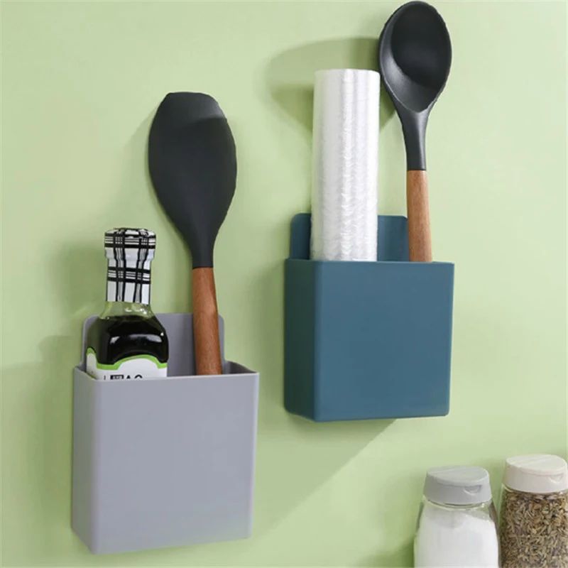Multifunctional Wall-Mounted Shelf Kitchen Supplies Storage Box