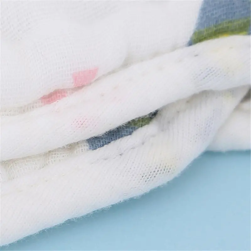 Baby 6-Layer Gauze Petal Bib Baby Cotton Saliva Towel Bib Newborn Baby Absorbent Soft Bib