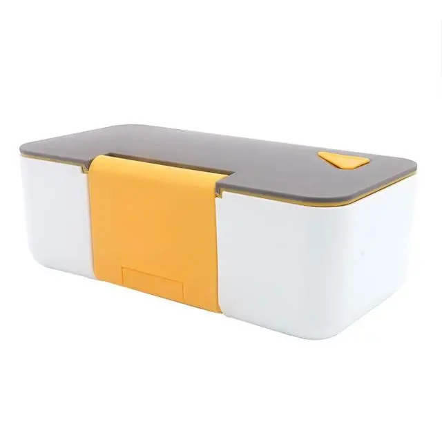 Amazon Hot Selling Plastic Student Insulated Lunch Box Adult Single-Layer Lunch Box Can Be Microwave-Heated Lunch Box Mobile Phone Lunch Box