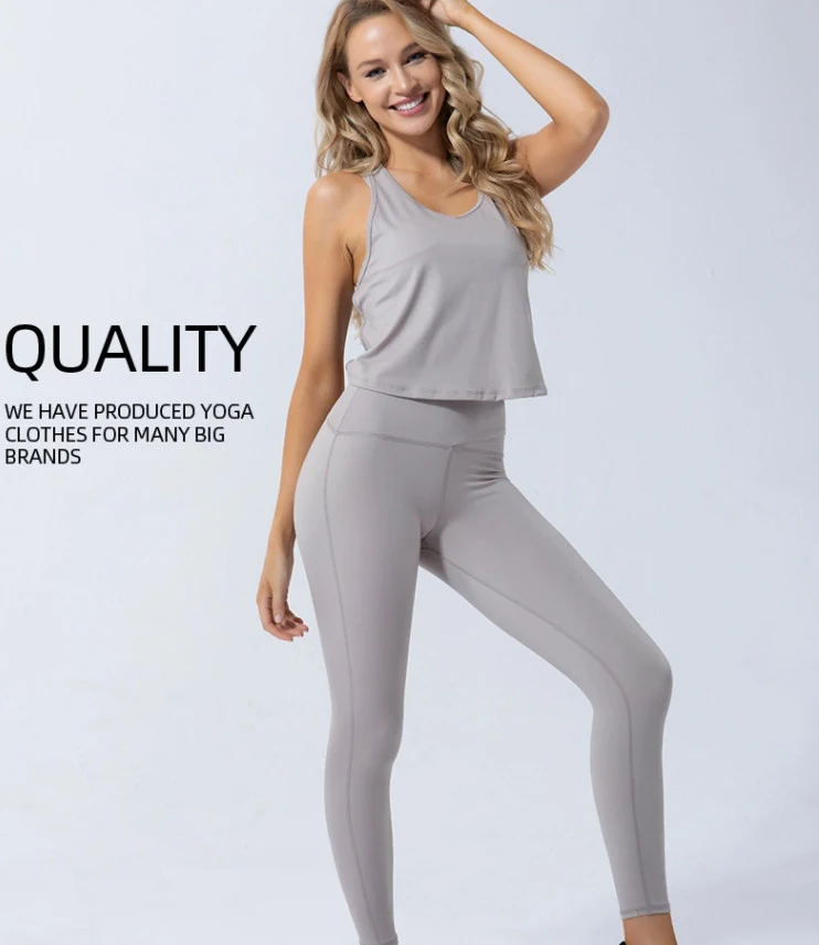 2020 Seamless Two Piece Yoga Set Sports Wear Women Long Sleeve Set Fitness Yoga Set Clothes