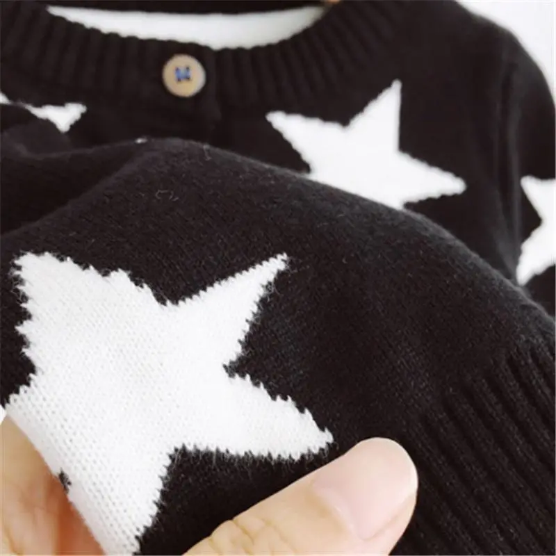 New Baby Knitted Cardigan Infant Baby Sweater Jacket Spring and Autumn Baby Knitted Sweater