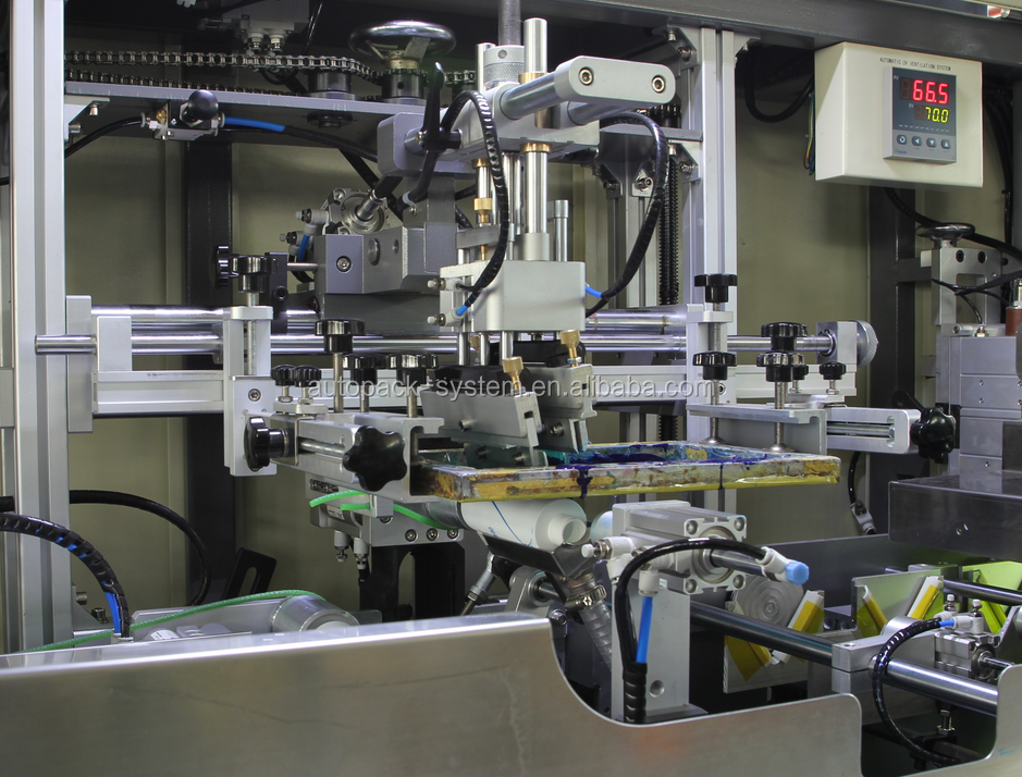 S102 Automatic 1-8 Color Bottle Screen Printing Machine