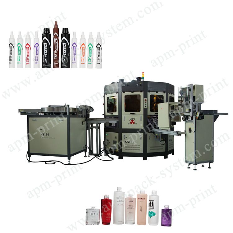 APM PRINT Ke k ai nui aku nei i ka mole UV Plastic Can Cup bottle Screen Printer Square Flat Round Bottle Printing Machine Auto Screen Printer