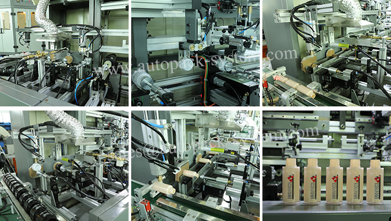 S104M 3 colors automatic bottle screen printing one station Shuttle Screen Printing Machine for Bottles and Cups Print