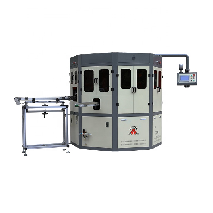 APM PRINT China Supplier Retail Round Bottle Rotary Glass Bottle Screen Printing Machine Semi Automatic Screen Print Hot Stamp