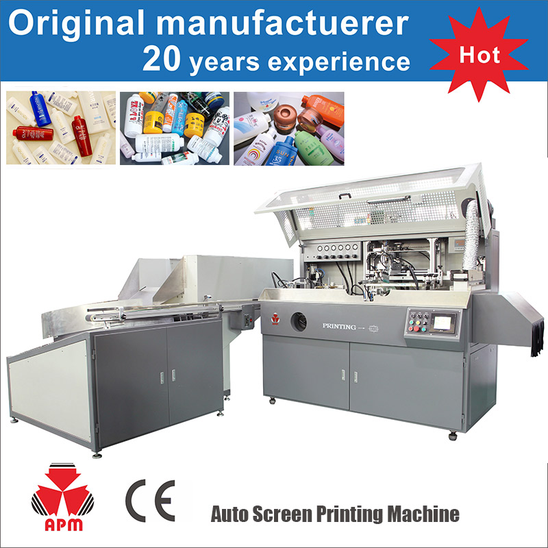 APM PRINT S102 Automatic 1 8 Color Bottle Screen Printing