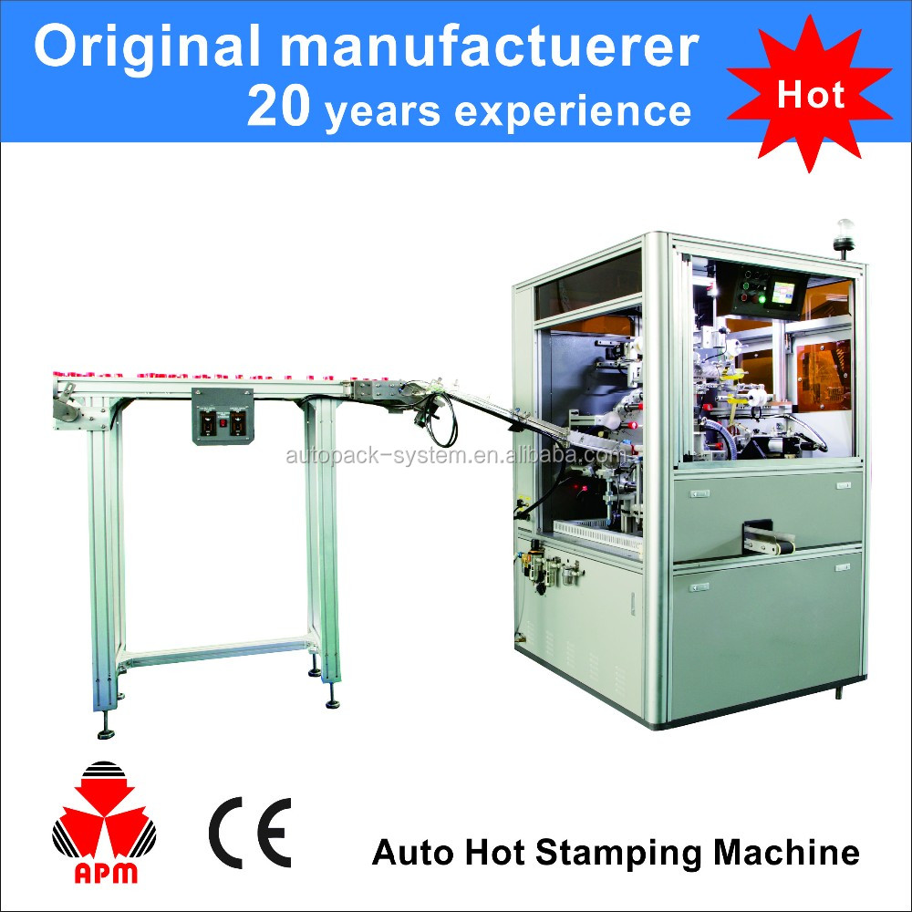 APM PRINT Machine Hot Stamping Automatic ho an ny Side Cap Wine