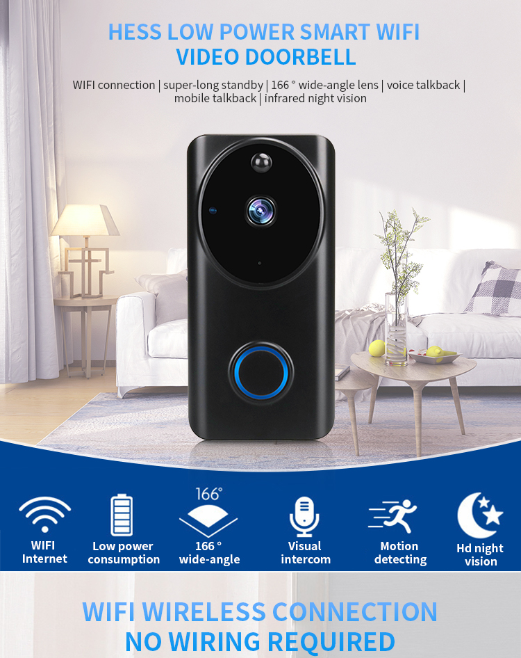 New Ring Smart Wifi Video Doorbell HD Wireless Home Security Camera