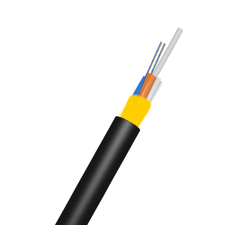 GL Fiber factory price adss cable 12 core adss single jacket span 200