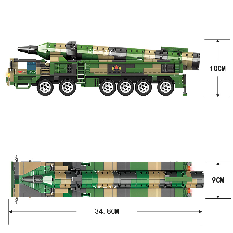 WOMA TOYS Compatible major brands bricks military missile army car plastic toy model made in China building blocks toys