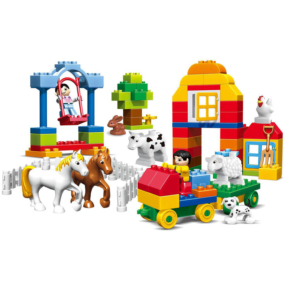 WOMA TOYS Diy Multifunctional High Quality Plastic Educational Big Building Block Study Table Desk Large Brick Dining Table