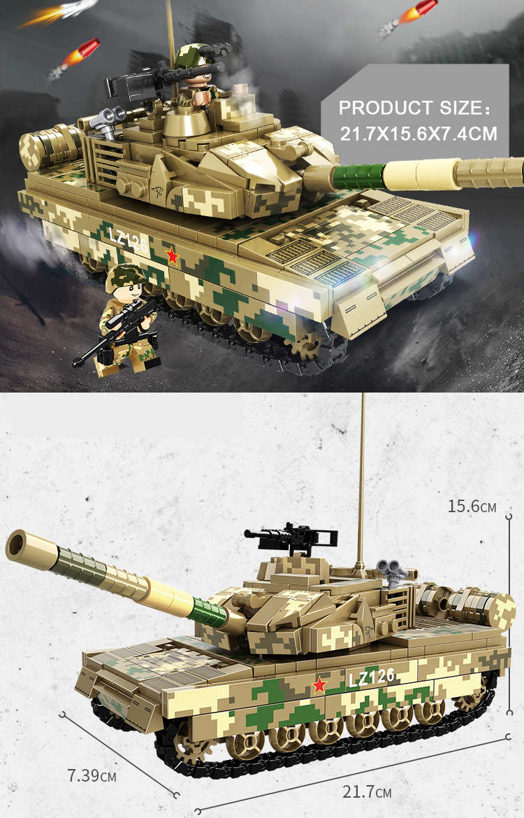 WOMA TOYS Amazon Hottest sale Military Army Tank Building Kit Block Set Vehicle for Kids Adults fighter assembly games