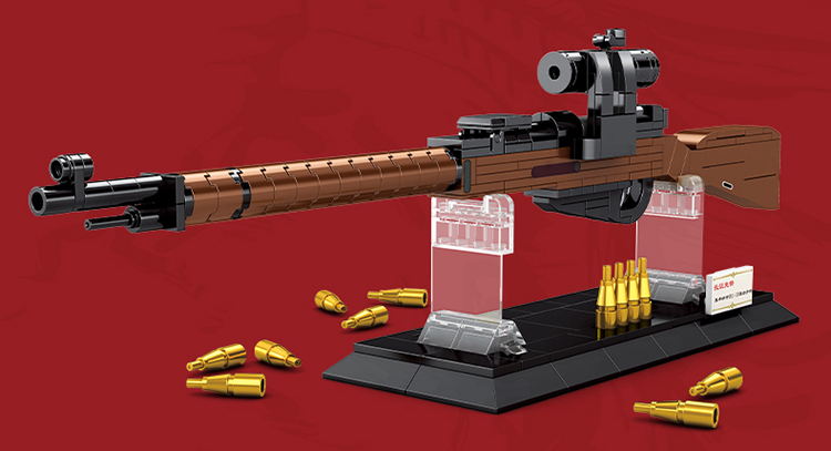 WOMA TOYS 2022 Home Furnishings WW2 China Pistol Model Guns Plastic Arms Brick Building Blocks Birthday Gift For Boys Spielzeug