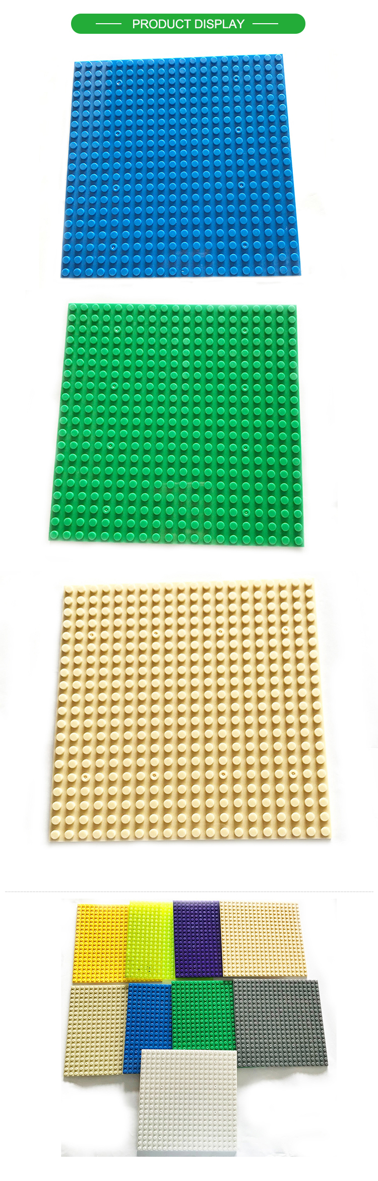 WOMA TOYS baseplate 20x20 Dots Classic Brick Base Plates Small Bricks DIY Building Blocks Educational Toys for Children