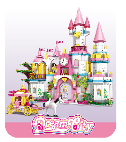 WOMA TOYS Amazon Hot Sale Pleasure Boat Model Children Girls Christmas Building Blocks Bricks Educational Construction Toy