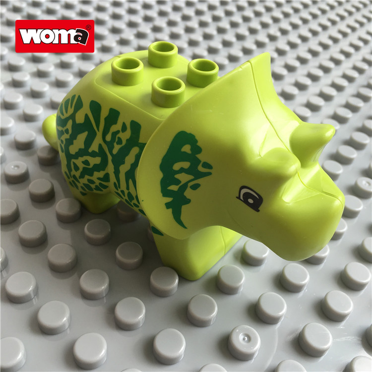 WOMA TOYS China Factory Wholesale New Trending Jurassic World Dinosaur Big Bricks Large Building Blocks Juguetes