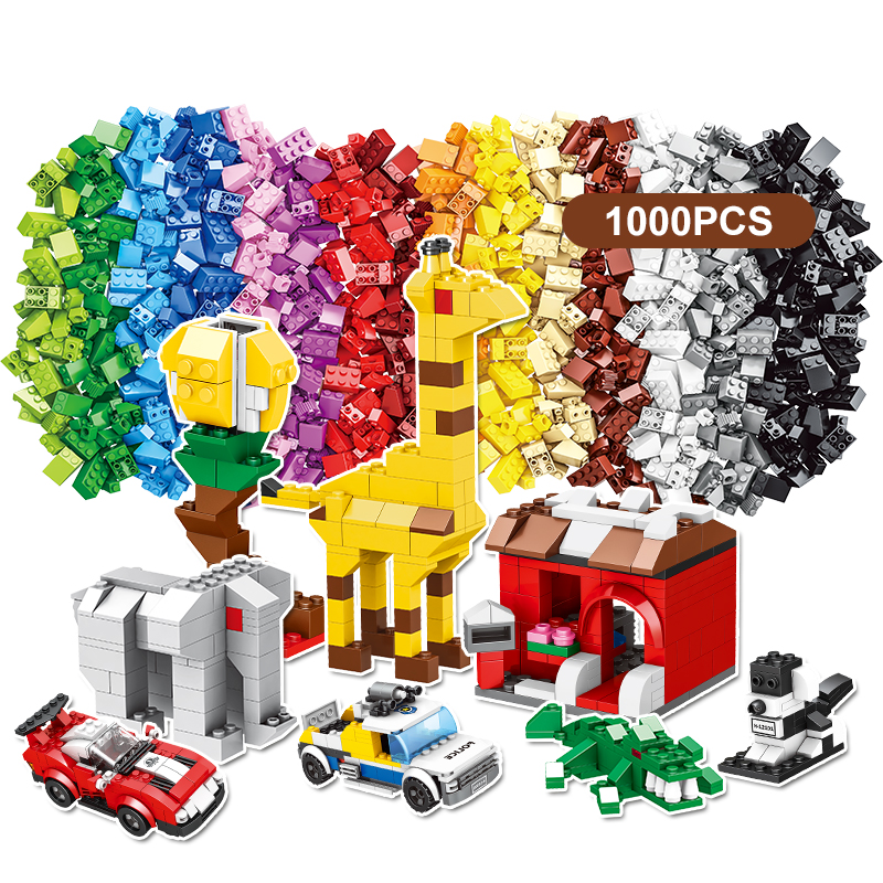 WOMA TOYS Wholesale OEM ODM Assemble Classic Colors 1000Pcs Building Block Bricks Kit Educational Diy Gifts Set Jouet
