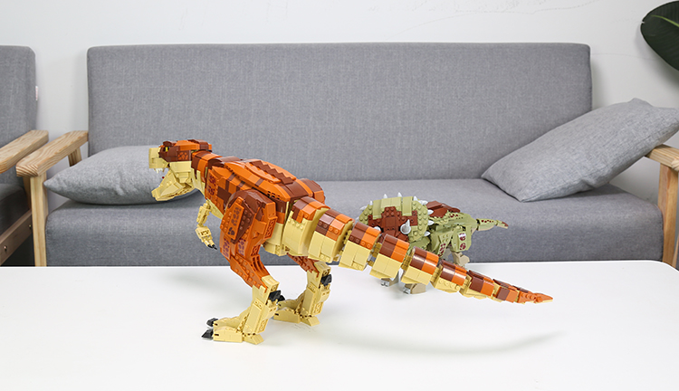 WOMA TOYS Treasure Hunt Toy dinosaur building blocks brick Kit set Children's interactive education toys dinosaurios