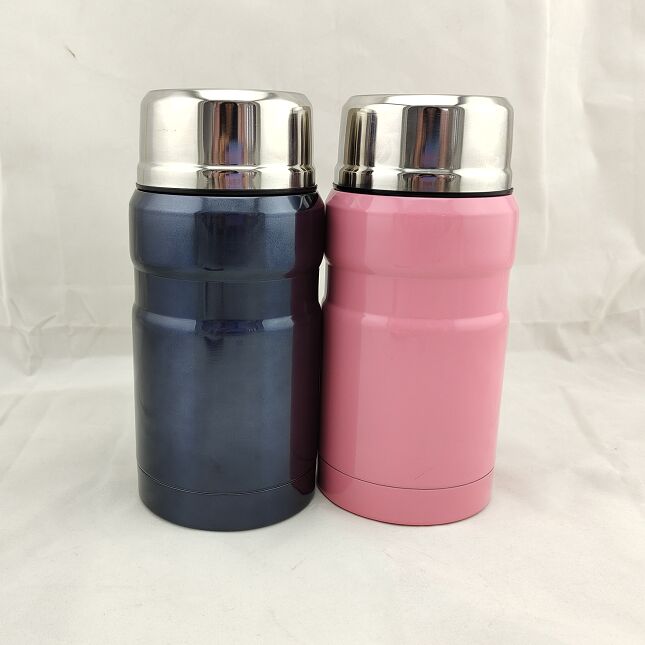 750ml Keep Warm Double Wall Insulated Stainless Steel Vacuum Food Container Thermos Soup Flask Storage Jar With Spoon