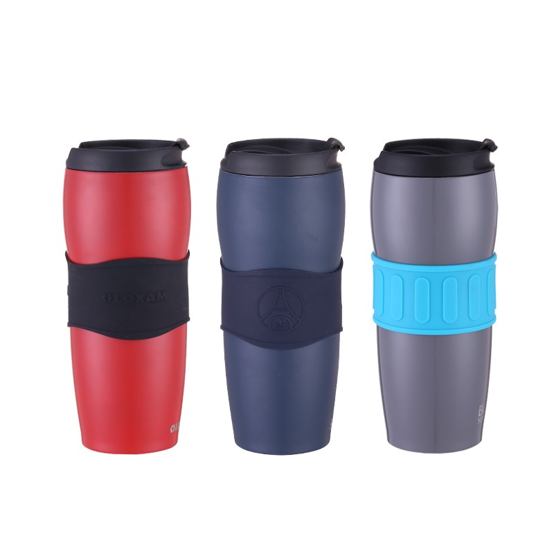12oz double wall stainless steel vacuum insulated thermo mug with leakproof lid