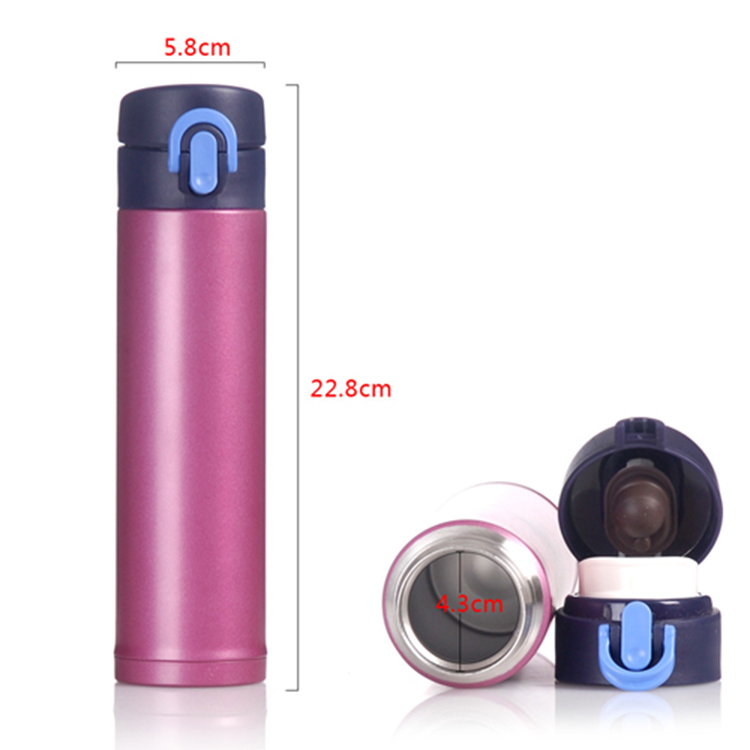 Promotional Gift 350ml Water Coffee Flask Bottle Double Wall Vacuum Stainless Steel Thermos Cup