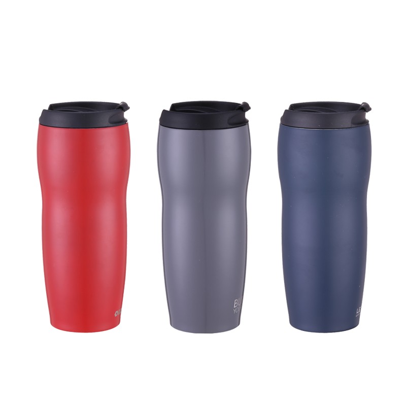 12oz double wall stainless steel vacuum insulated thermo mug with leakproof lid