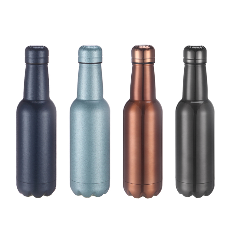 Fashion Insulated Stainless Steel Tumbler Flasks 500ml Vacuum Beer Bottle