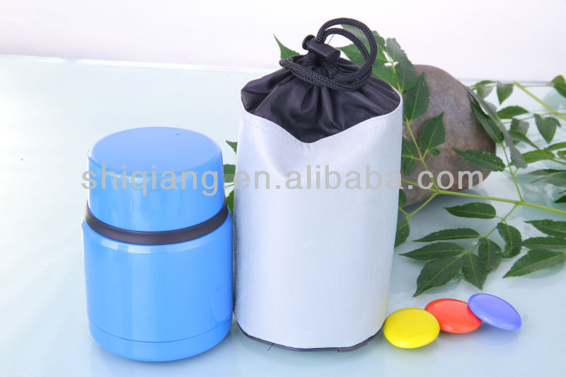 Food grade 500ml double wall metal thermal insulated lunch box