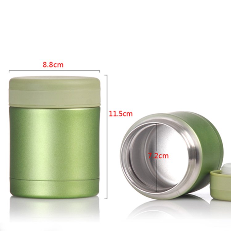300ML Double Wall Fashion Thermal Insulated Lunch Box Stainless Steel Vacuum Food Container