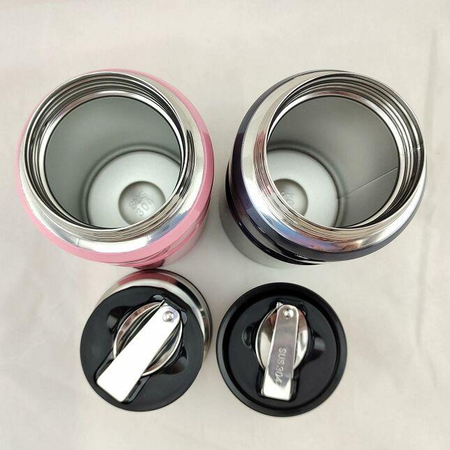 750ml Keep Warm Double Wall Insulated vacuum thermos Stainless Steel Food Container With Spoon