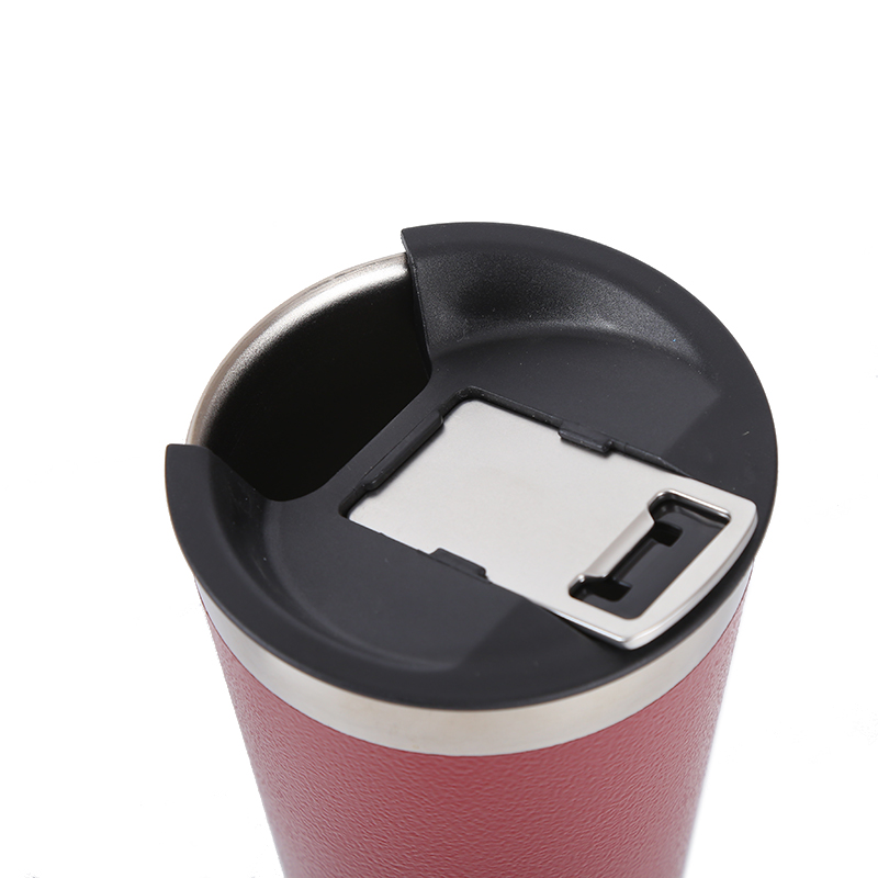500ml double wall stainless steel vacuum insulated tumbler with opener