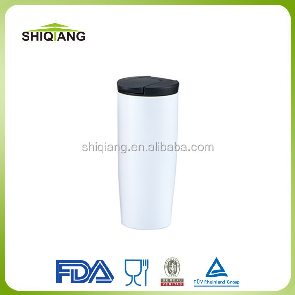 400ML large customized logo skinny cute sublimation reusable bling double wall stainless steel water tumbler