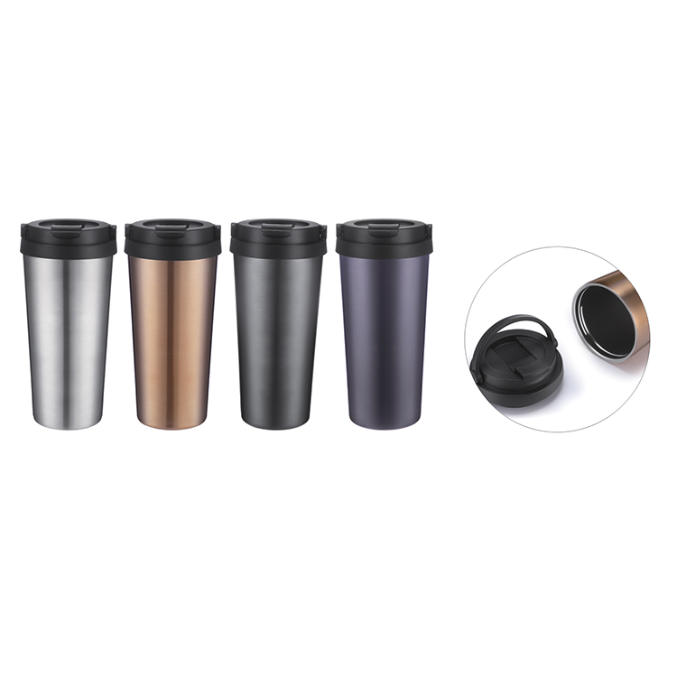 High quality stainless steel 550ml coffee thermo cup with lid