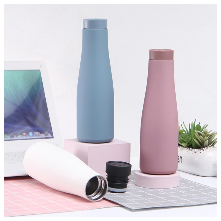 Water Bottle Stainless Steel 350ml Vacuum Insulated Water Bottle Bullet  Shape Travel Cup Keep Warm