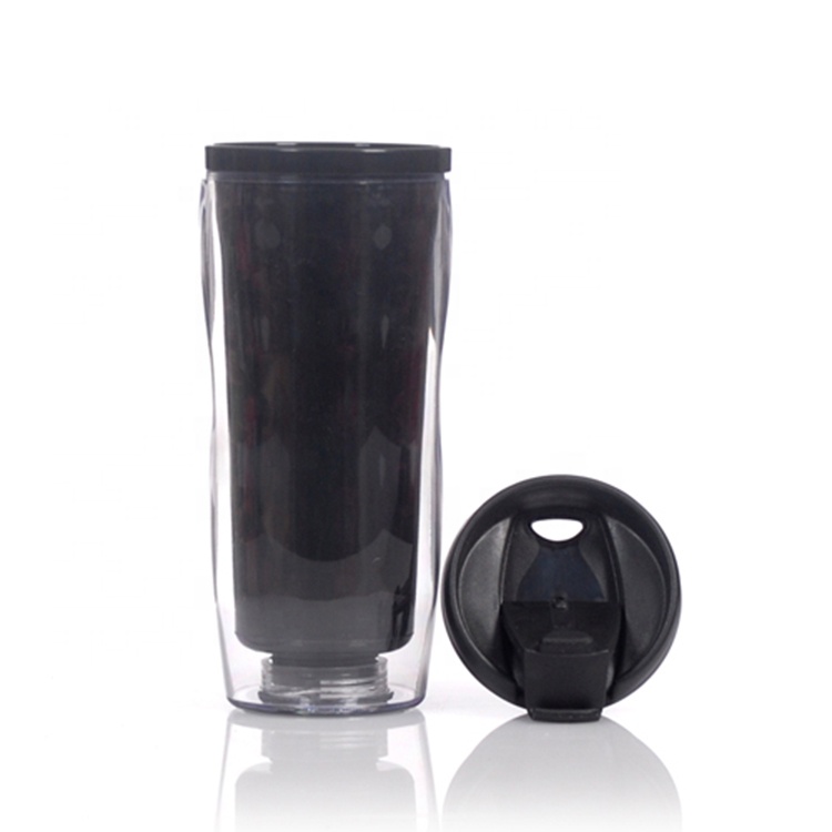 BPA Free 350ml DIY Changeable Insert Paper Plastic Travel Coffee Cup Promotional Gift Mugs