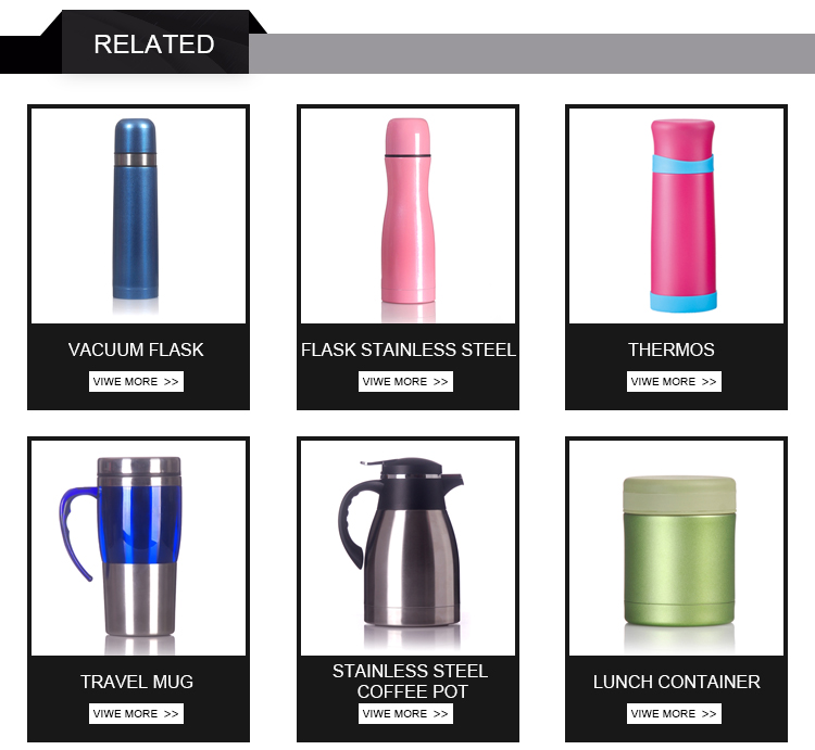 Double Wall Thermal Water Bottle 500ml Stainless Steel Thermos Vacuum Flasks