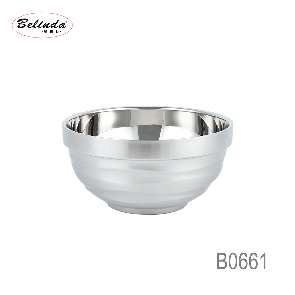 High quality kitchen mixing food bowl stainless steel soup bowl food bowl