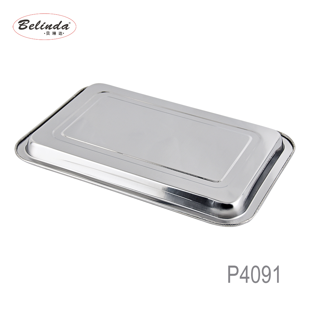New Design Stainless Steel Baking Sheets Pans Cookie Sheets Rectangle Square Tray