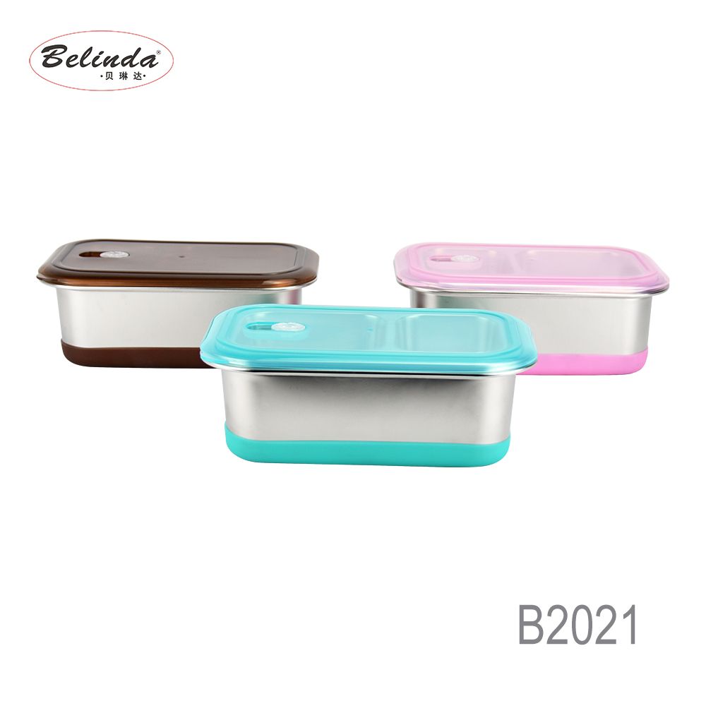 Multi Function Food Container Metal Stainless Steel 304 Lunch Box with Compartment