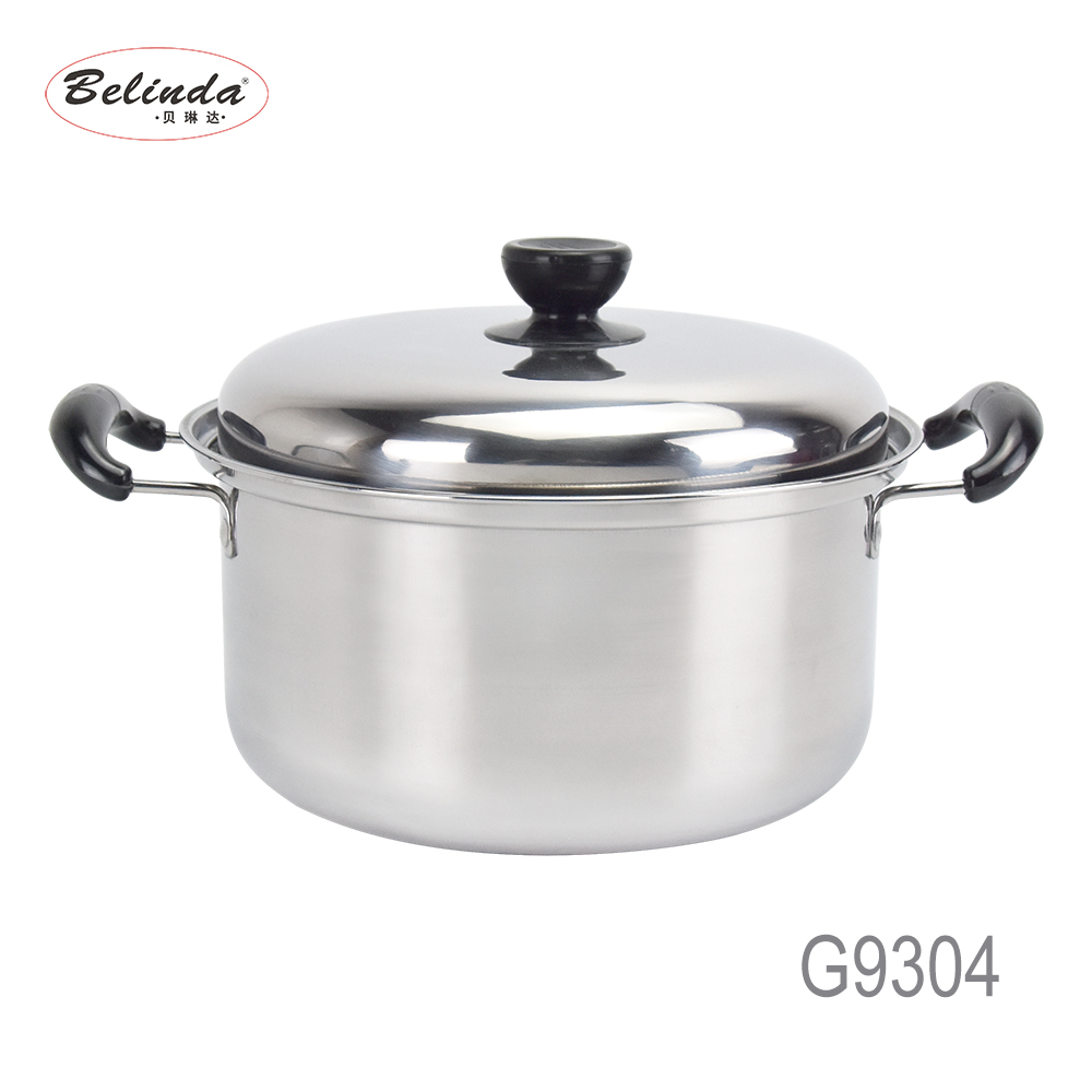 Belinda 3 Pcs Stainless Steel Cookware Pot Set Chinese Kitchenware