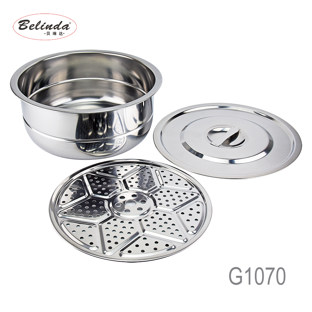 Promotion Item 5PCS Indian Cookware Pot Stainless Steel Cooking Sets Kitchen with Steamer