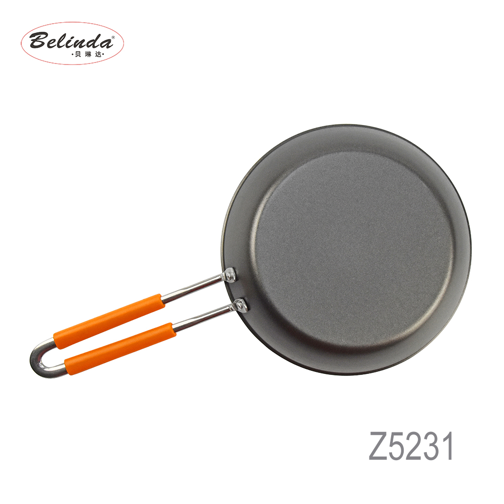 Wholesale House Hold Items 20cm Deep Round Stainless Steel Frypan for Cooker