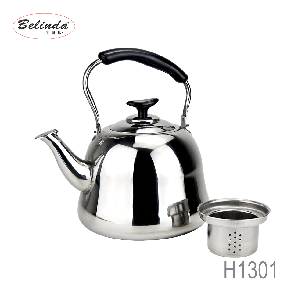 1.0L 1.5L 2.0L 3.0L 4.0L Classical Water Boiling Pot Metal Stainless Steel Tea Kettle With Filter