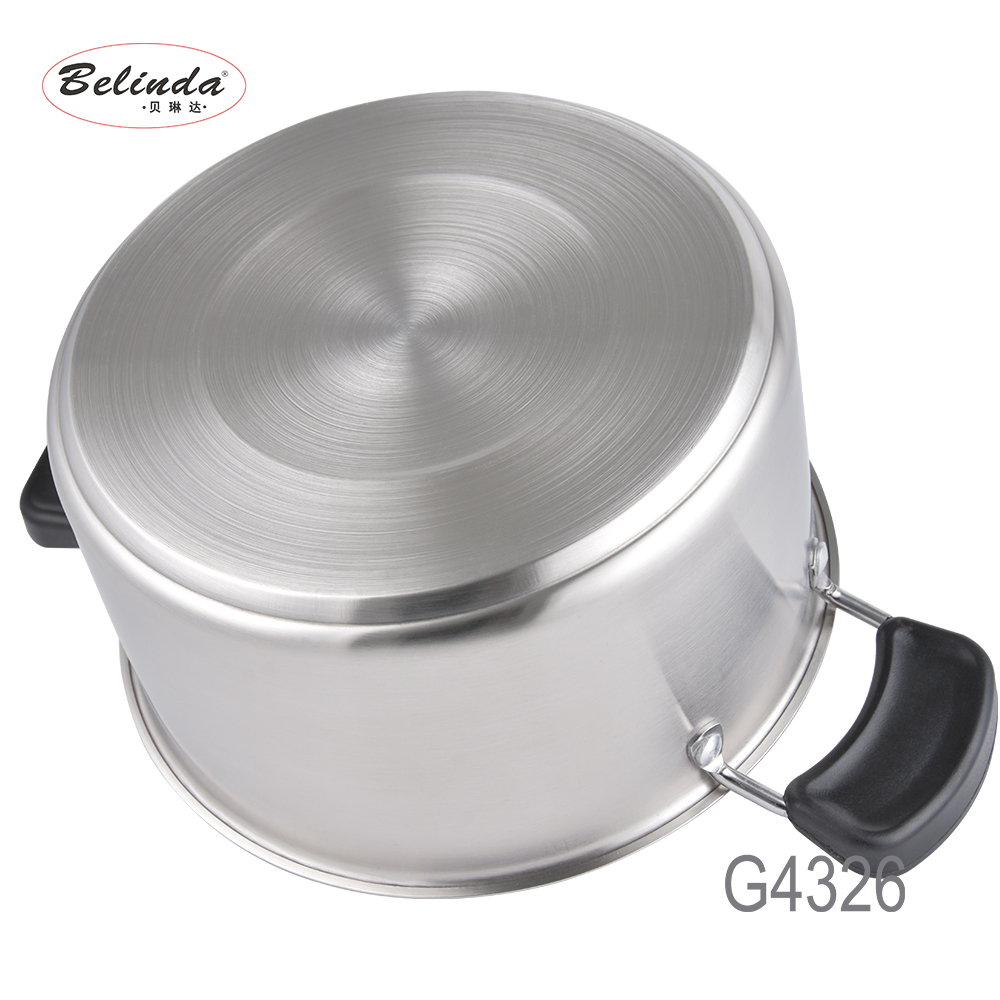 stainless steel cookware set with glass lid