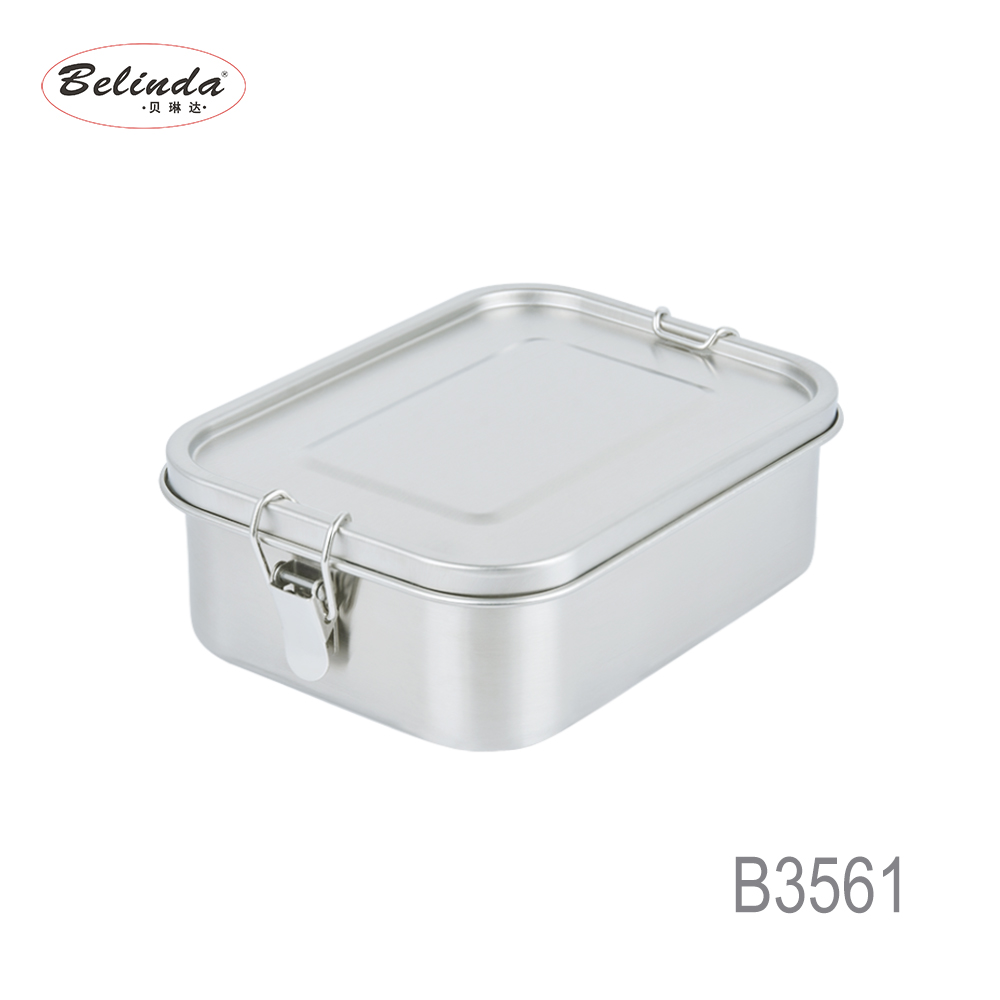 Amazon hot sale Portable kids Metal Stainless Steel Bento Lunch Box