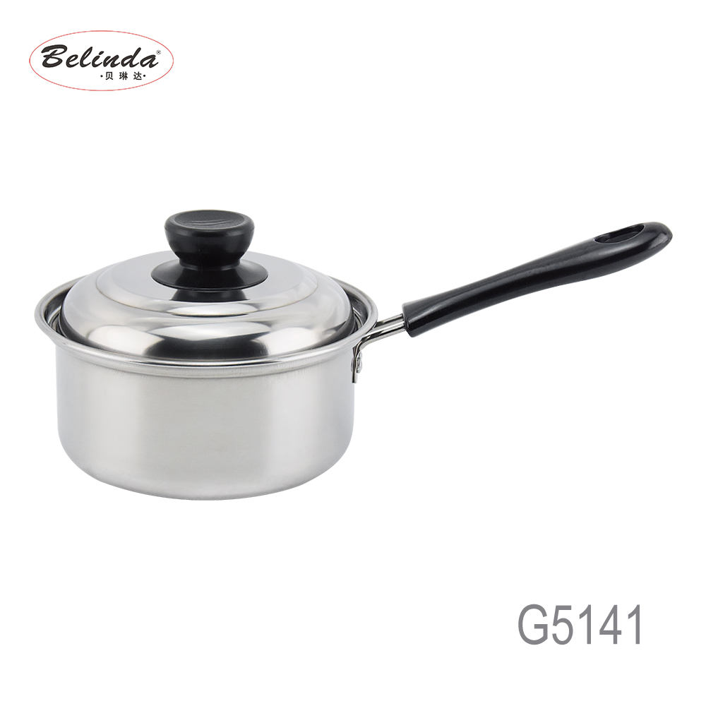 Wholesale Bakelite Handle 3 Pcs Stainless Steel Cookware Set Kitchen Milk Pot